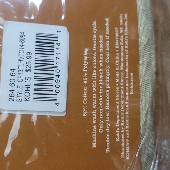 Harvest season Croft&Barrow tablecloth - Picture 9 of 9